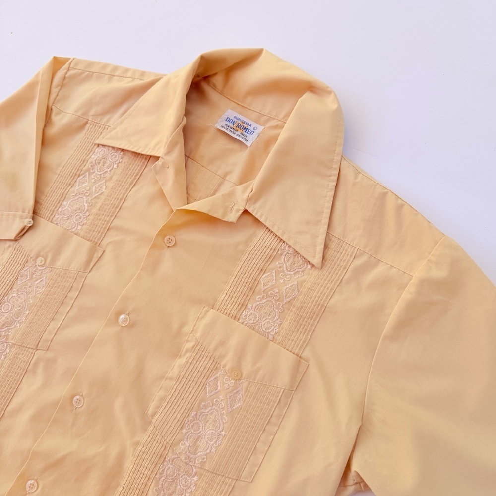 Vintage Don Romeo Guyabera Cuban Leisure Shirt Size Large😎👍​​​ - Picture 2 of 6